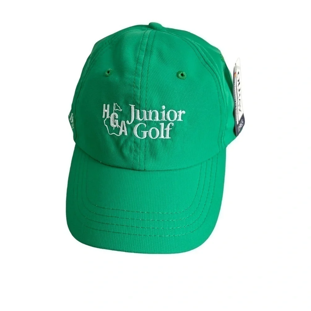 Ouray Sportswear HGA Junior Golf Cap Adult Adjustable Green Embroidered Hat NWT